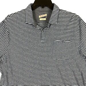 Johnnie O Hangin Out Polo Shirt Men XL Linen Cotton Resort Golf Wear Casual